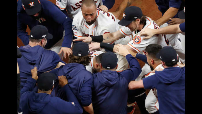 Video Surfaces Of Jose Altuve Not Letting Teammates Rip Jersey Off