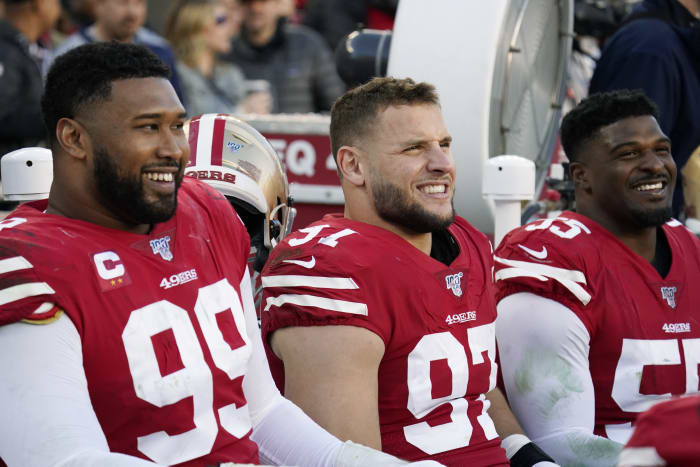 49ers' Nick Bosa follows family footsteps on path to sacking