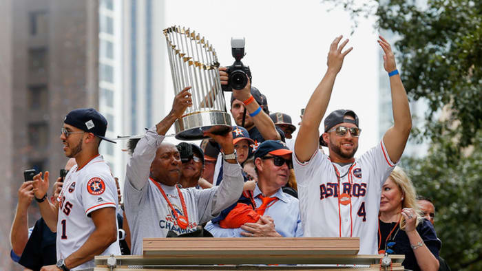 Kate Upton, Justin Verlander, Lance McCullers Jr. and Dallas