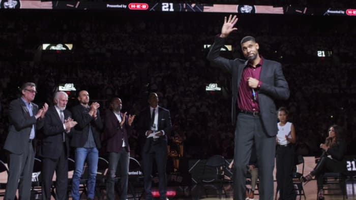 Spurs to retire Duncan's number 21 jersey