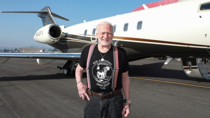 Moonwalking Astronaut Buzz Aldrin Celebrates 90th Birthday 