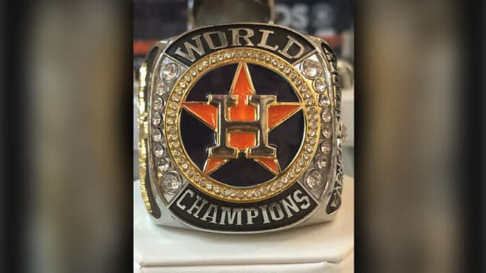 Houston Astros receive their spectacular World Series championship rings