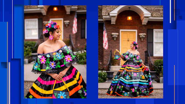 This duct tape prom dress is giving us Fiesta fever... and its teen designer won $10K This duct tape prom dress is giving us Fiesta fever... and its teen designer won $10K