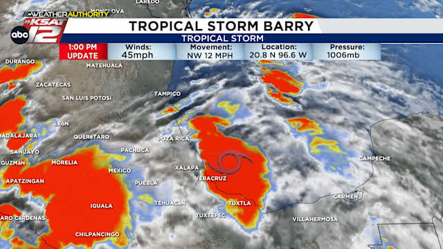Tropical Depression Two forms in the Southern Gulf – KSAT