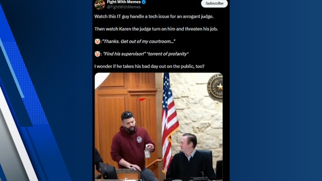 Harris County District Court confirms IT worker remains on job after viral  exchange with judge