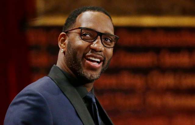 NBA star Tracy McGrady in studio