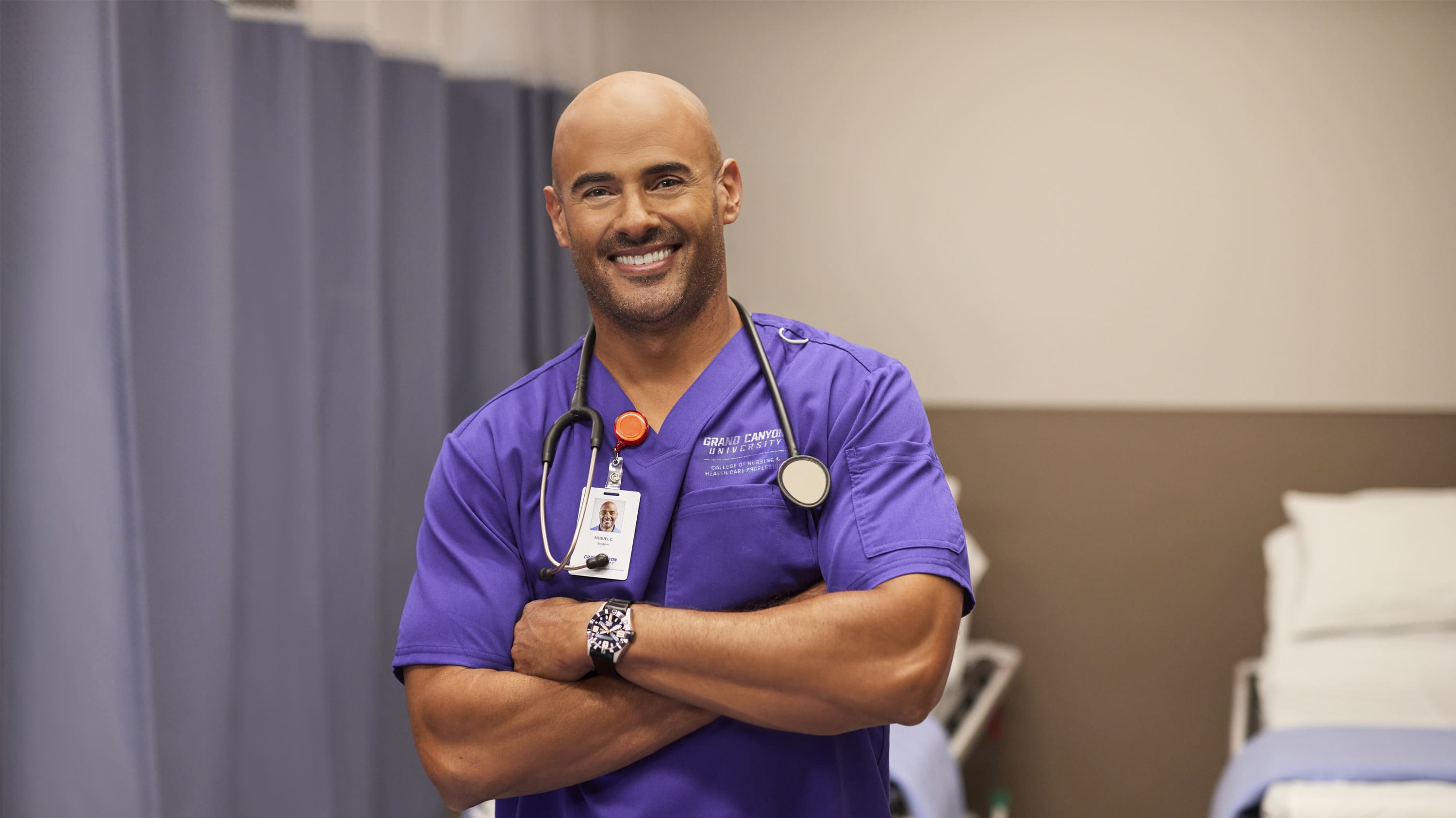 GCU Nursing student with arms crossed