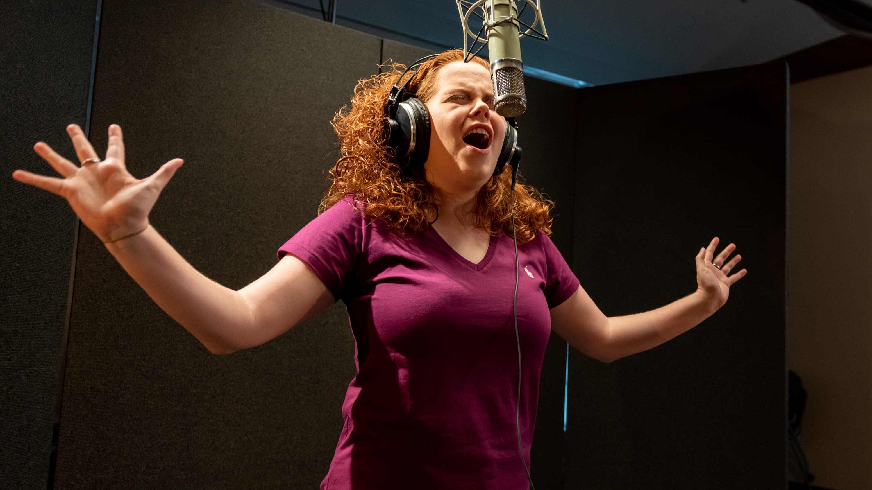 GCU bachelor’s in music student records in studio
