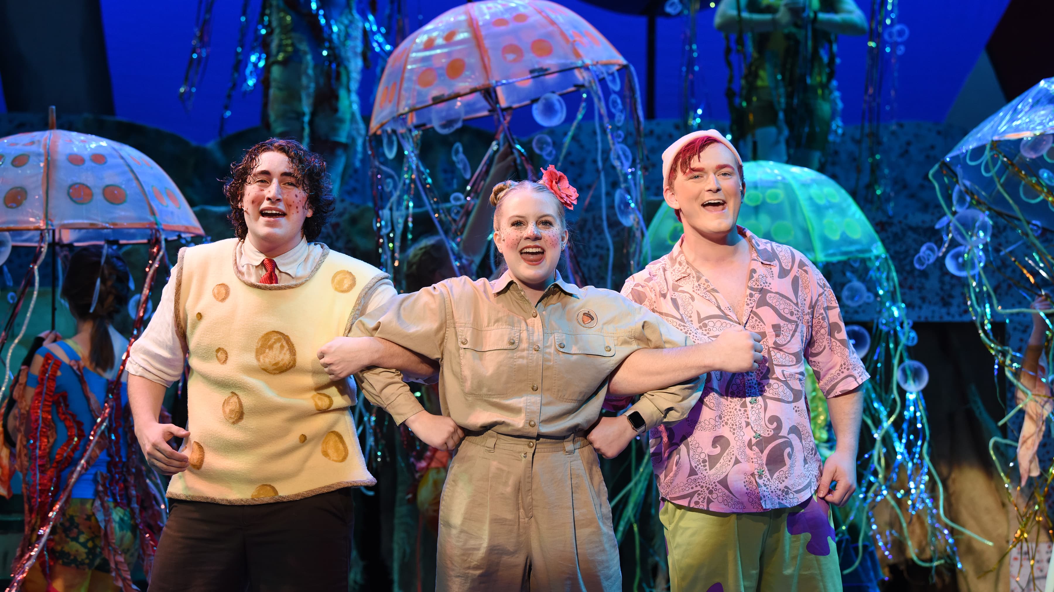 Students performing for SpongeBob the Musical 