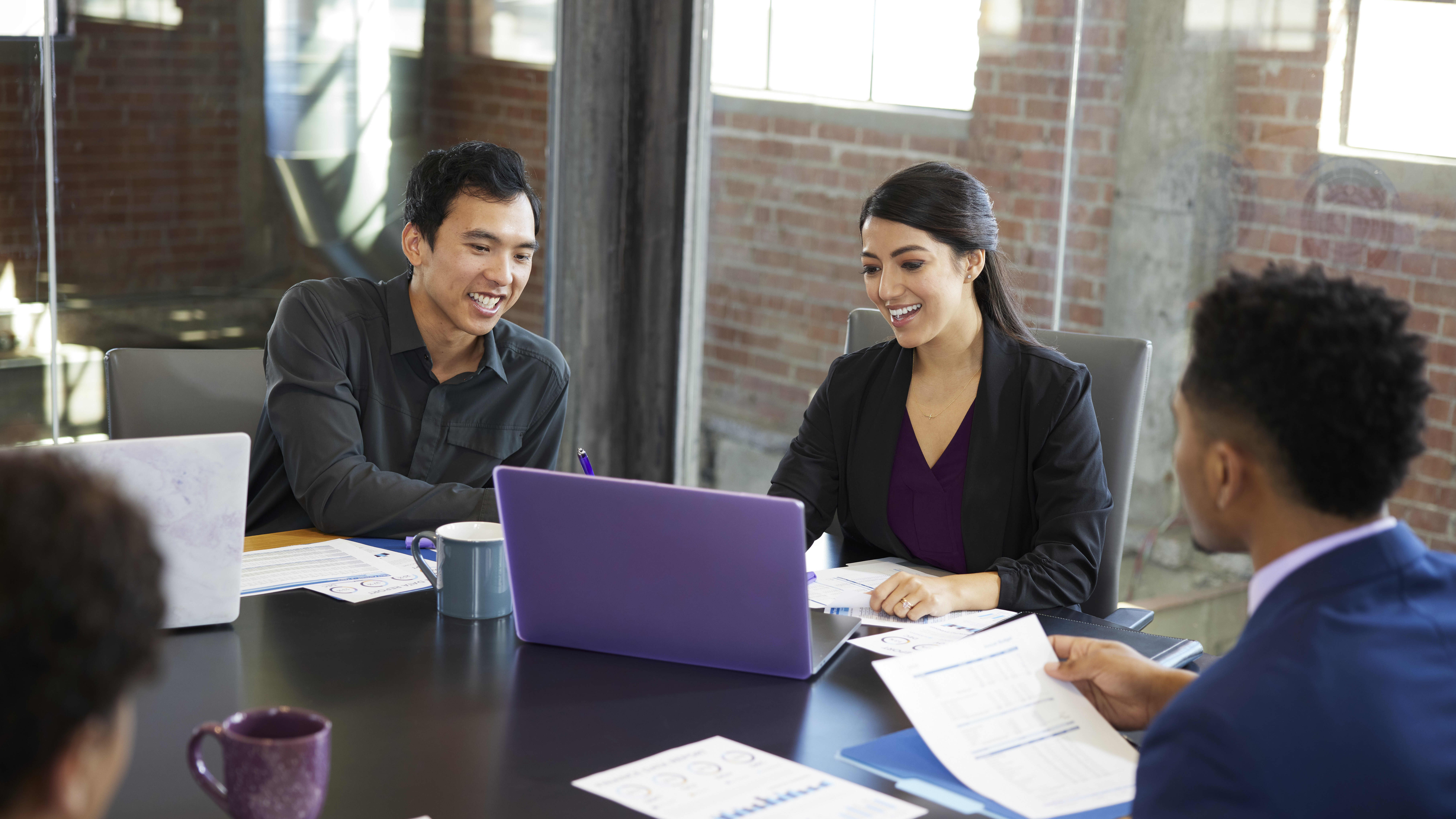 Group of people working together
