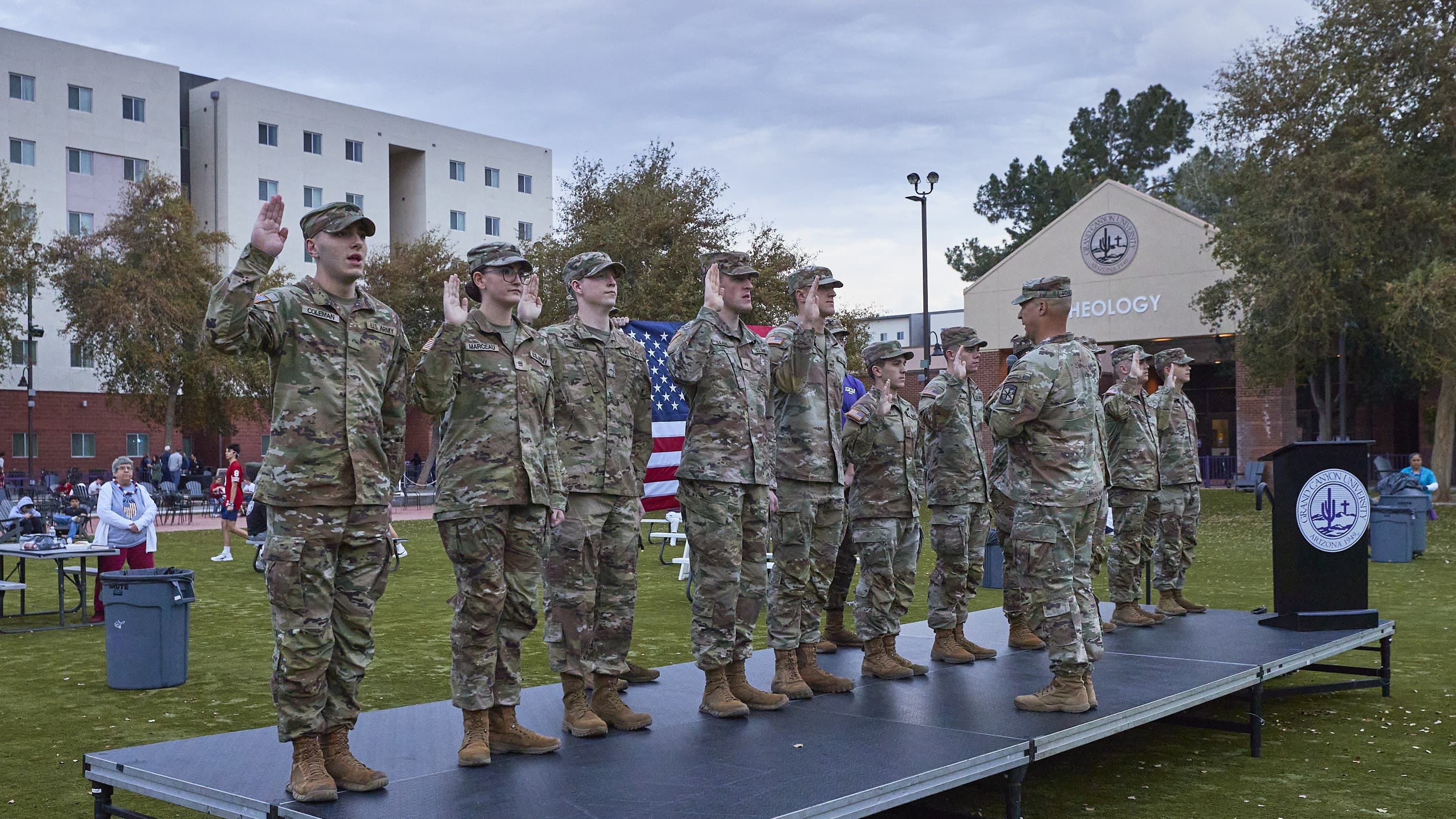 ROTC ceremony