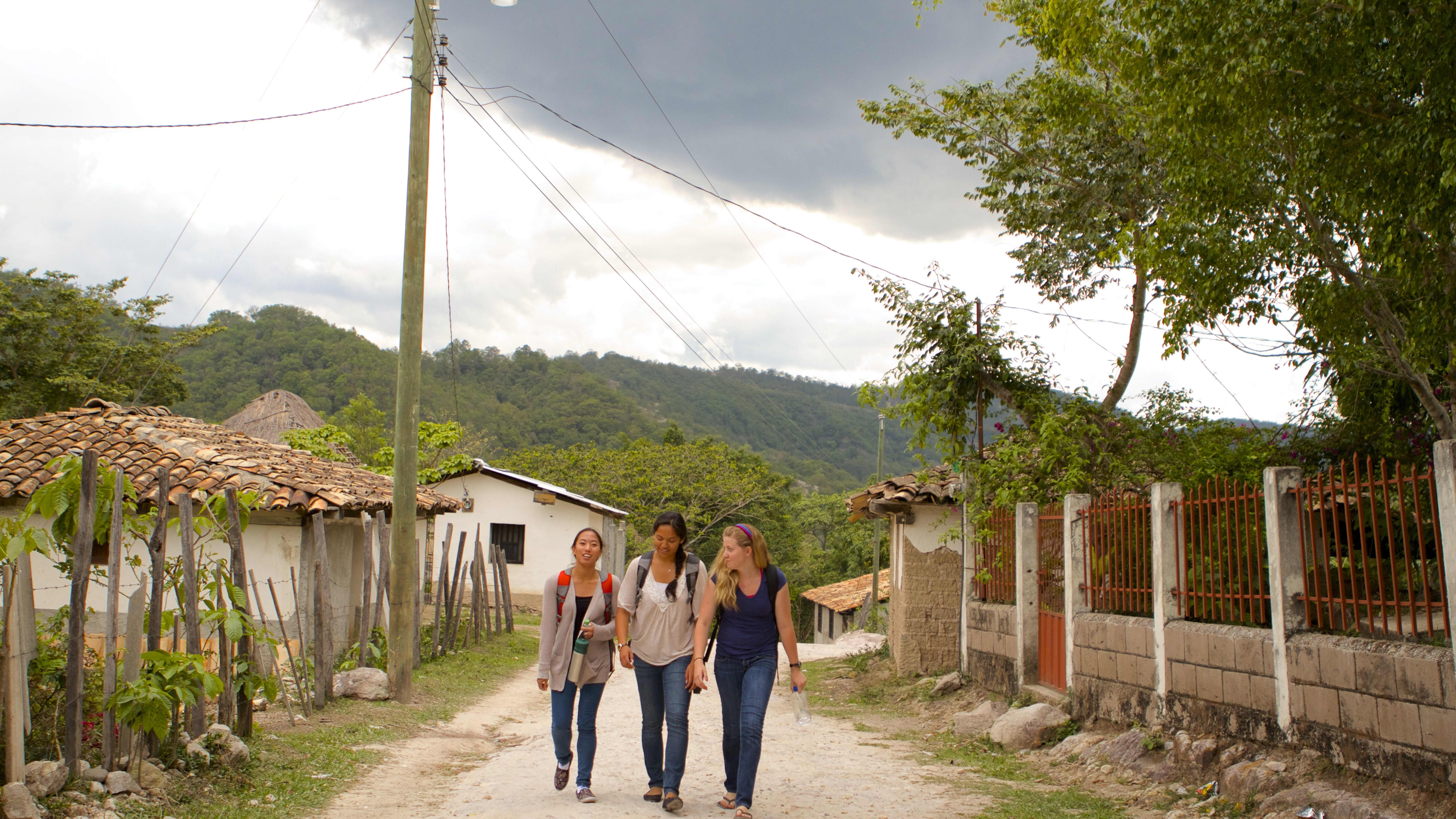 Students on study abroad trip