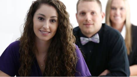 Master's counseling degrees students dressed for class presentation