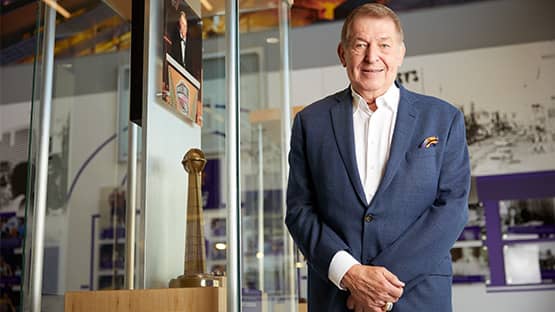 Jerry Colangelo in the Colangelo Museum in Phoenix