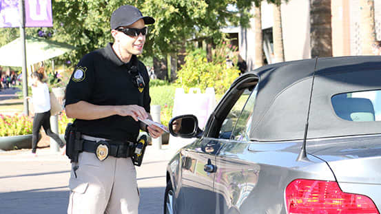 Public Safety Officer and Car