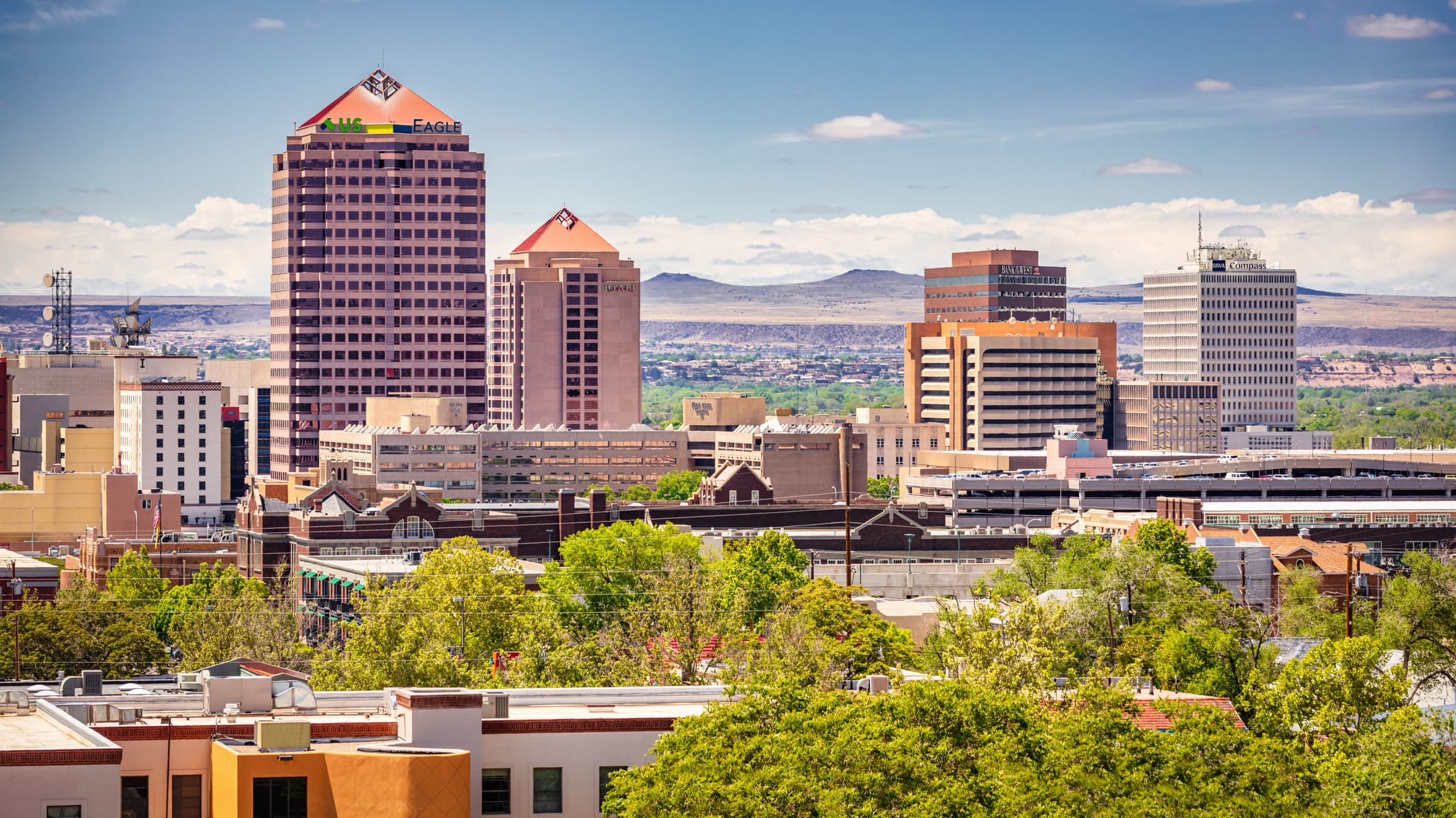 Albuquerque city skyline