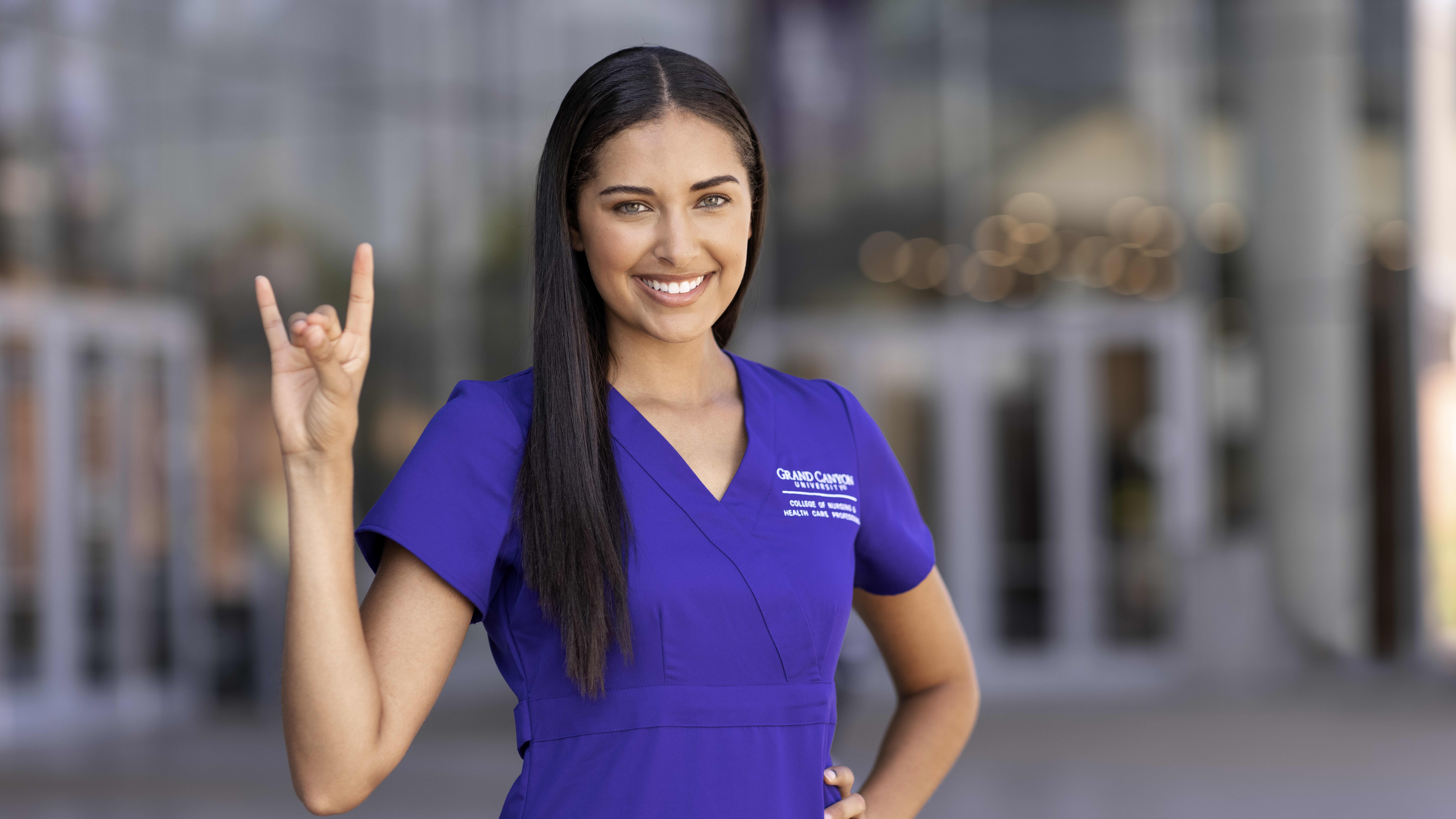 Nursing student gives lopes up