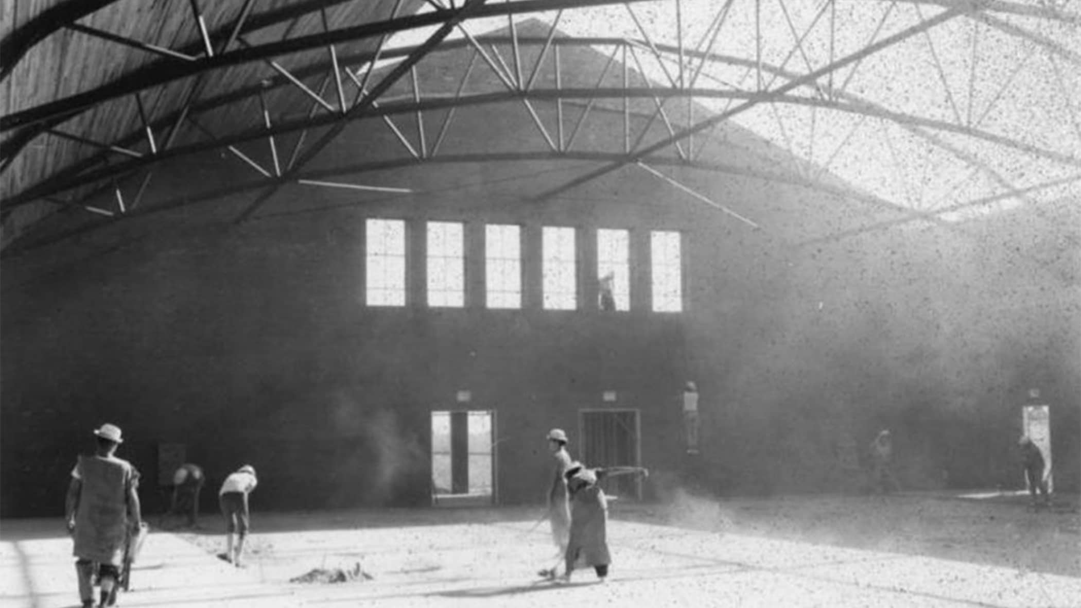 Black and white image of GCU's auditorium