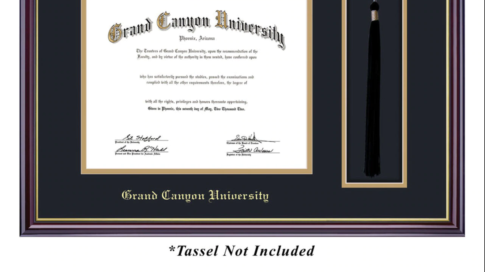 GCU Diploma Frame Tassel not Included