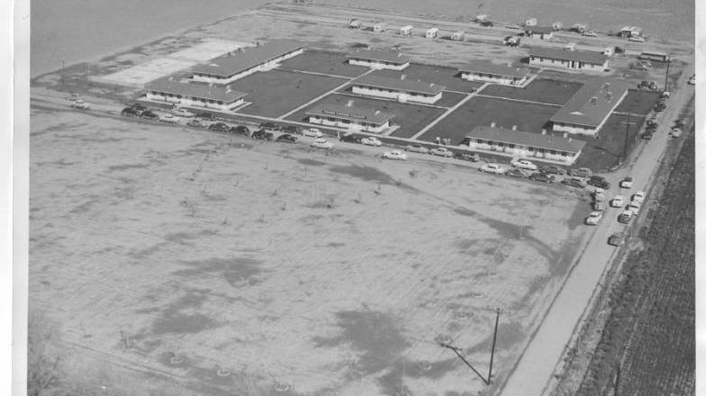 Aerial photo of Grand Canyon College, 1950s