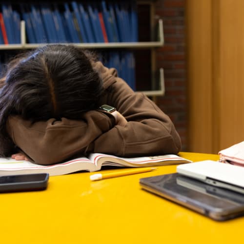 College student burnt out 