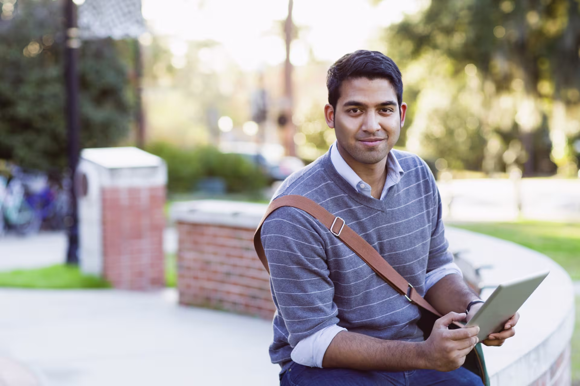 male education student outside