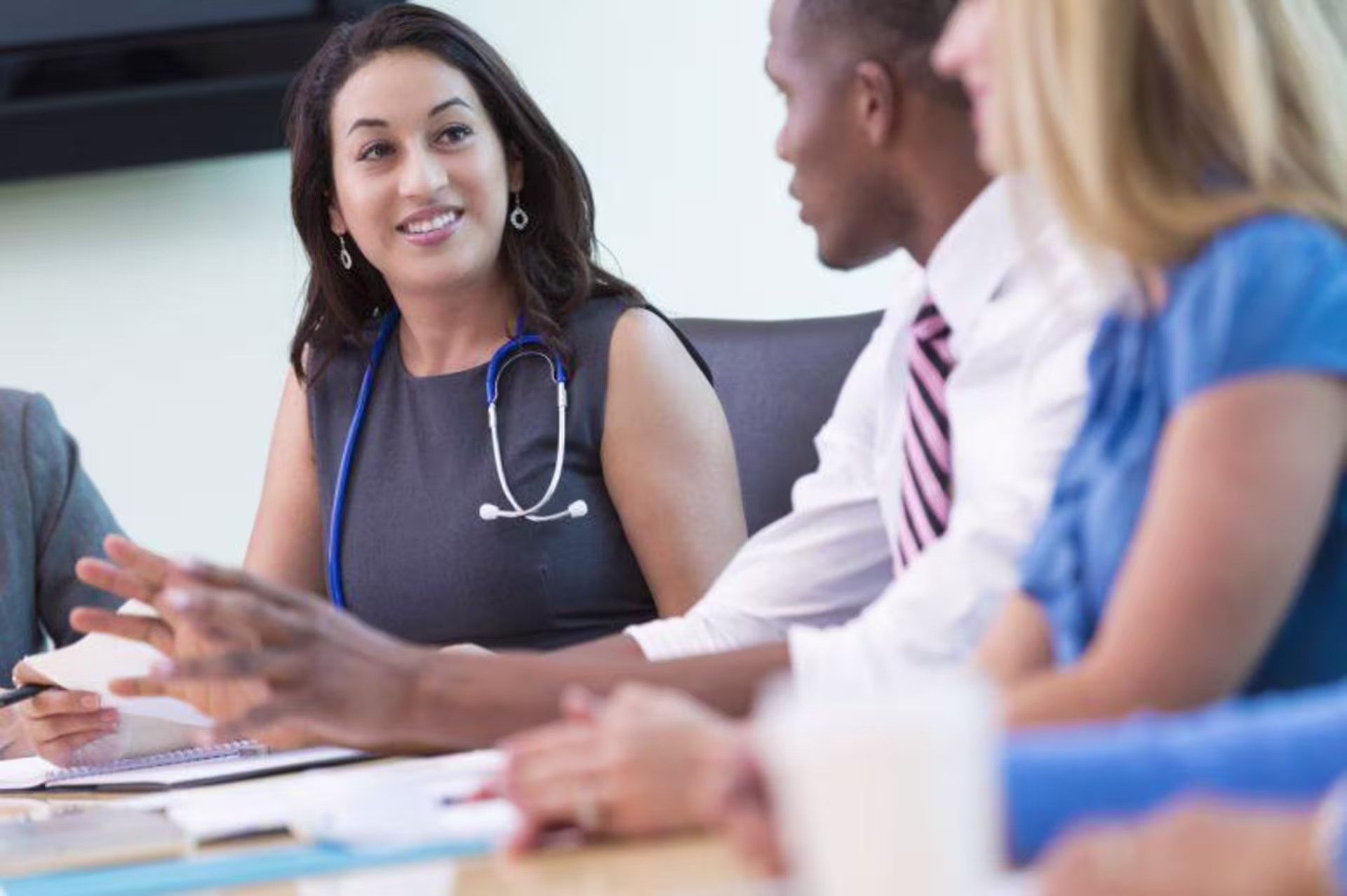 nursing teachers discussing lesson plans