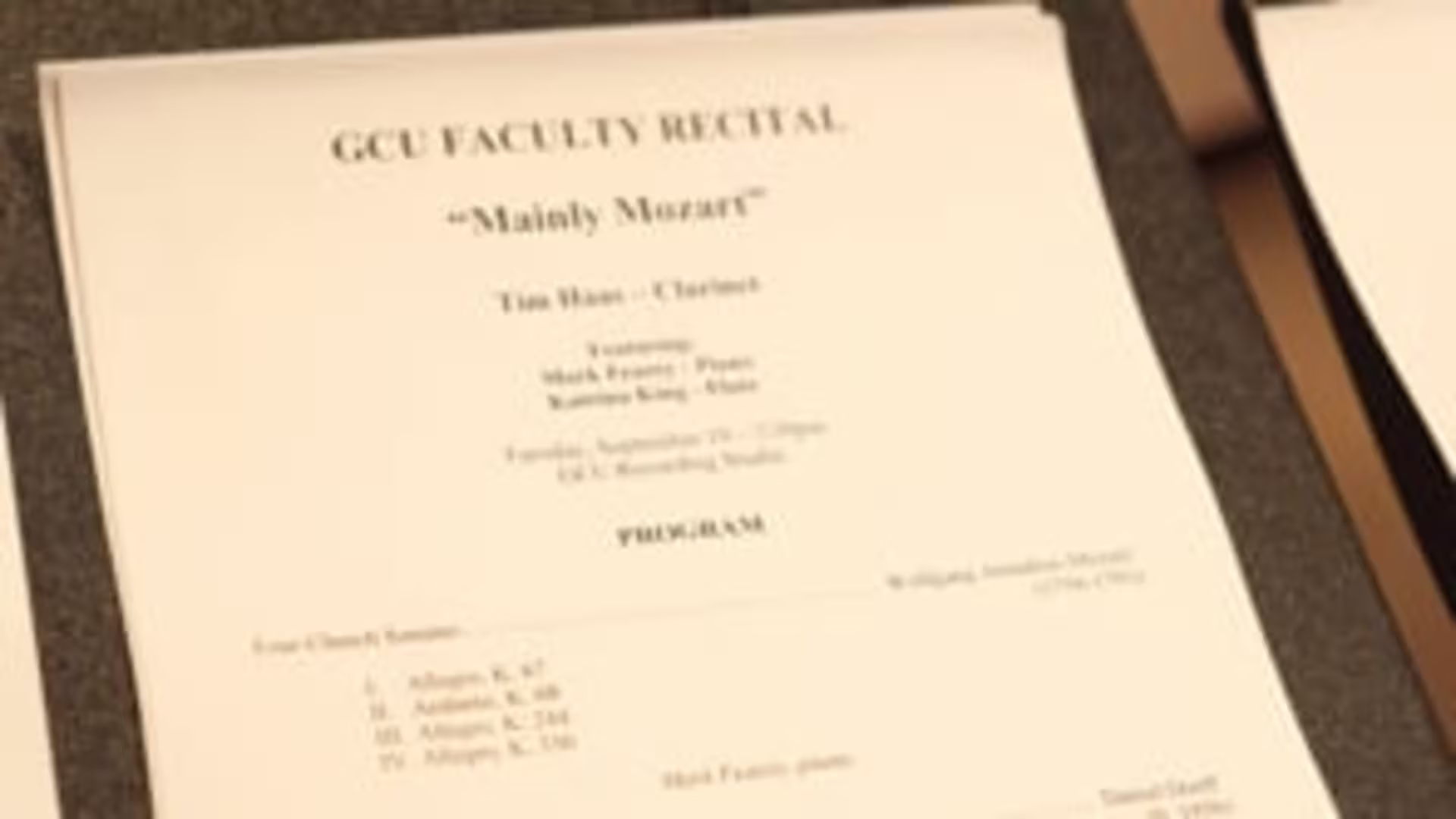 Celebrating Mozart at GCU