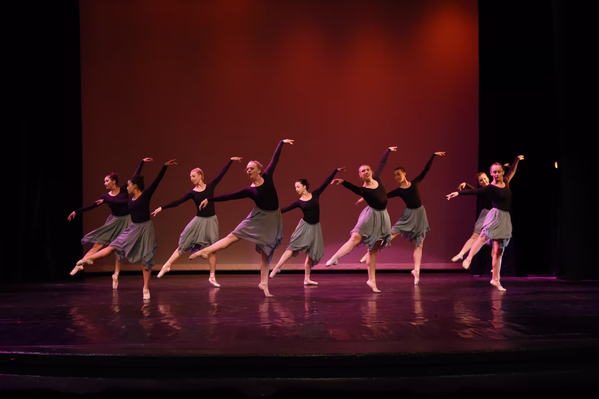 Dancers performing onstage