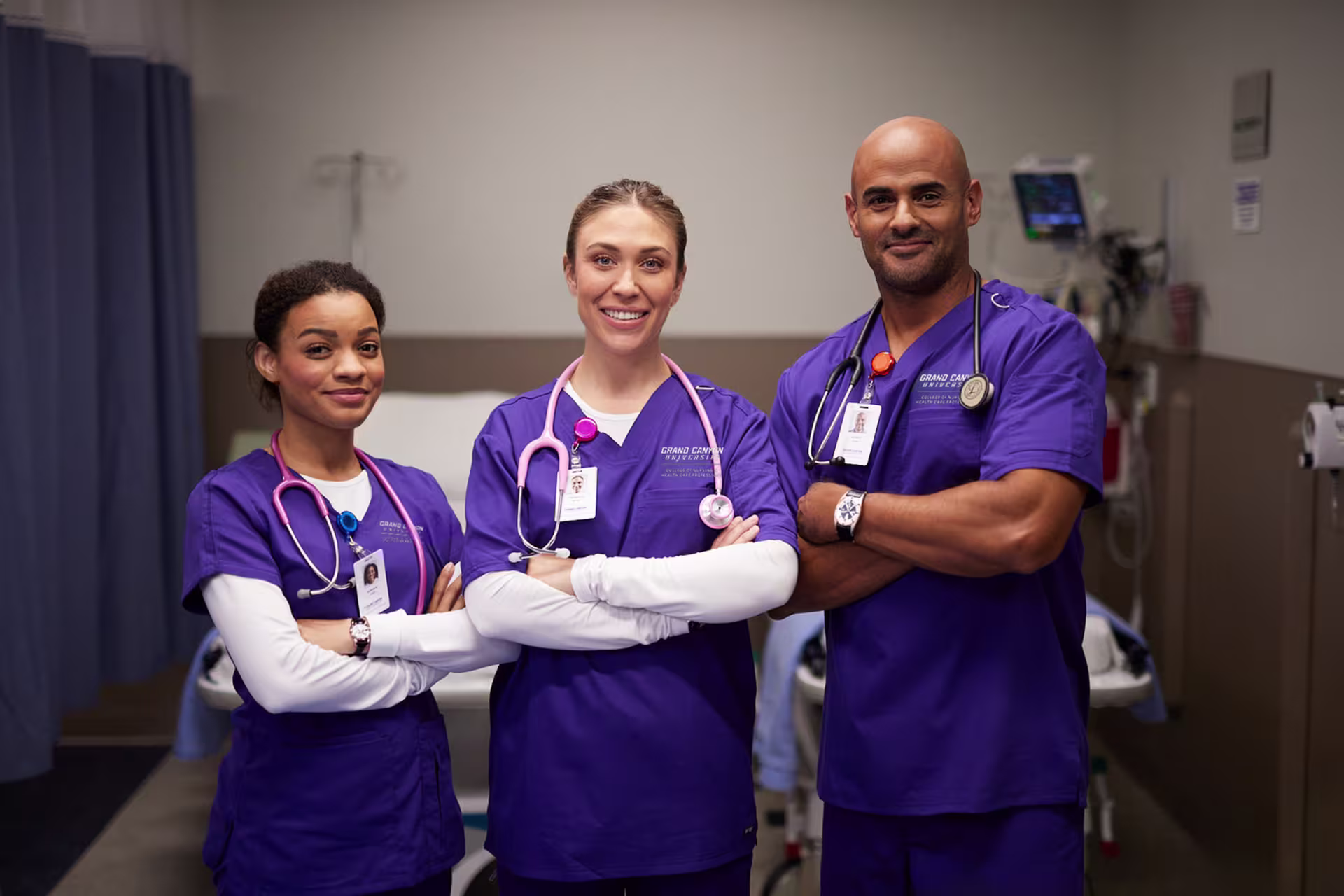 three absn program students in tucson az studying to become a BSN