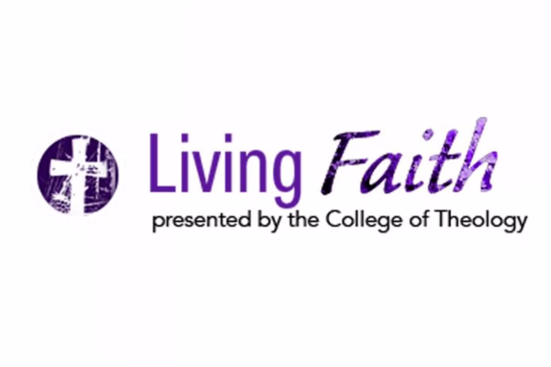 "living faith" in purple