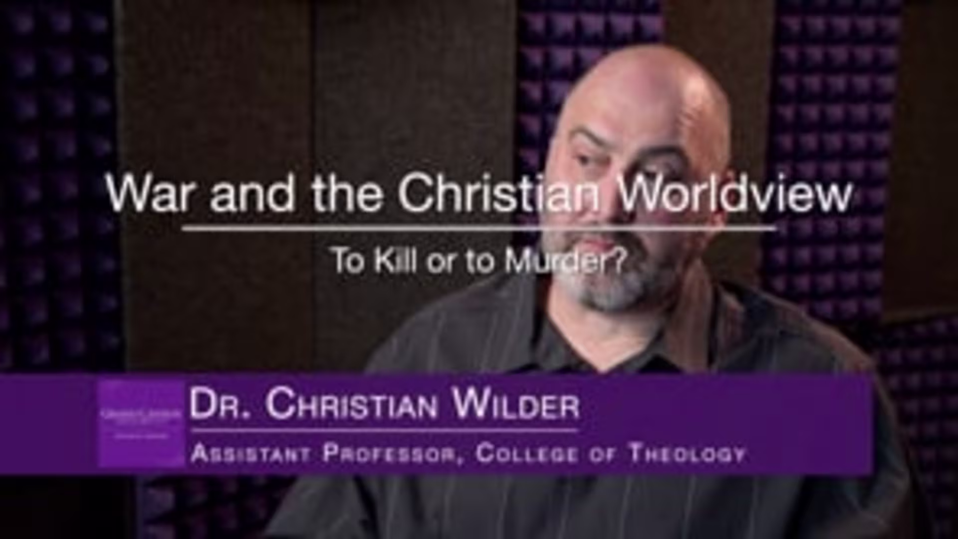 War and the Christian Worldview - To Kill or to Murder