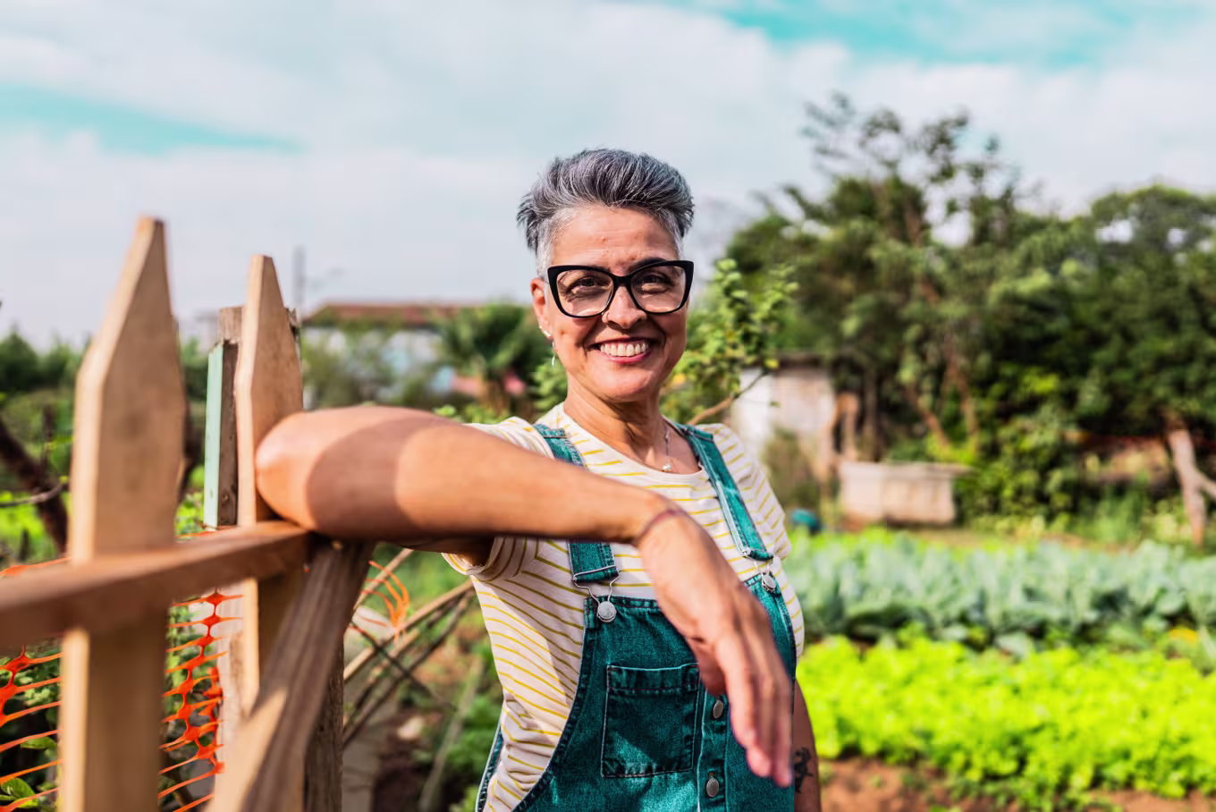 Government worker spends time in community garden
