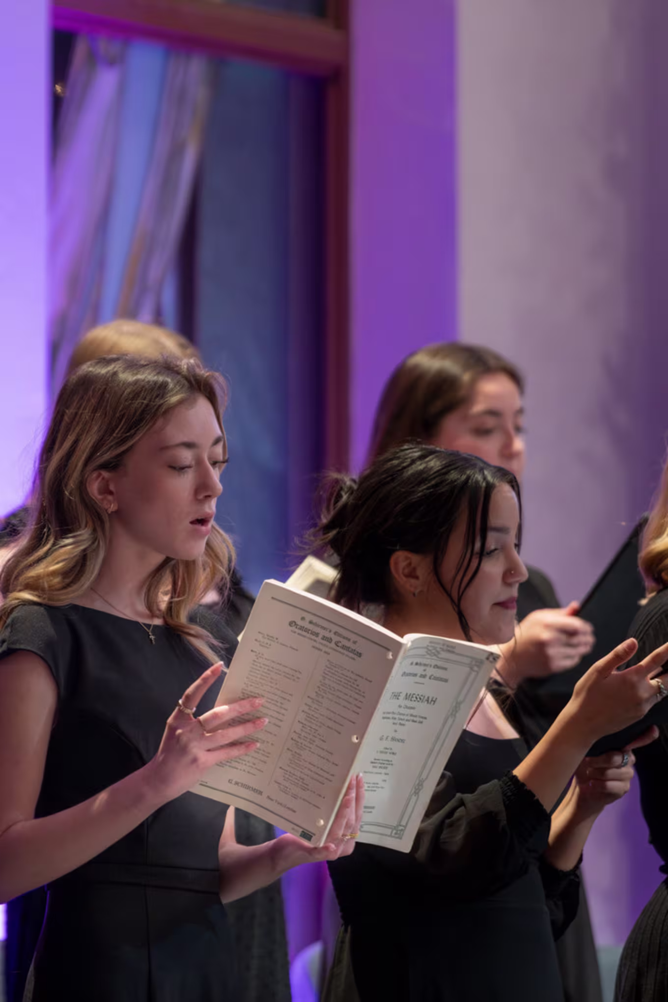 bachelors in music students perform in annual masterwork concert with sheet music