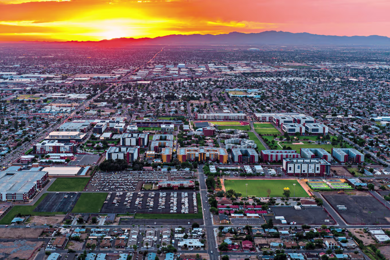 aerial photo of all of gcu.