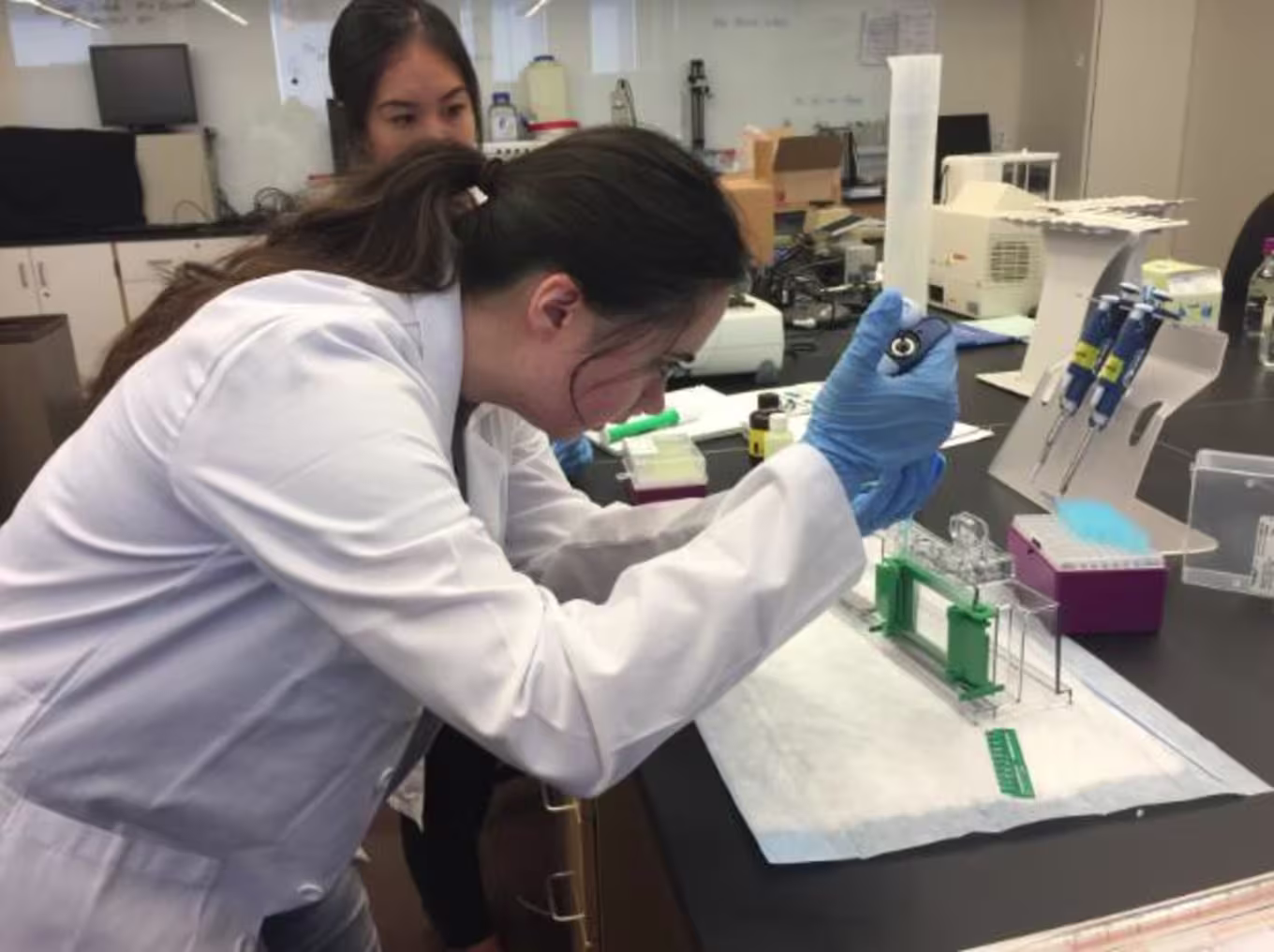 Canyon Neuroscience Center student working in the lab