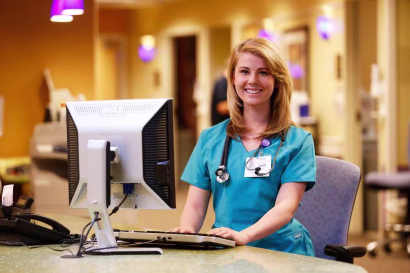 Nurse at desk