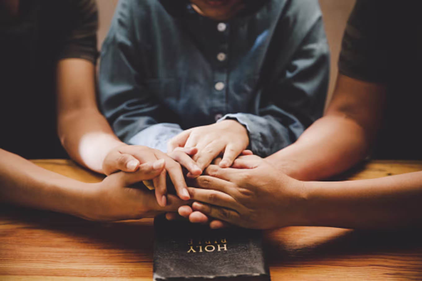 Peacemakers praying together for peace