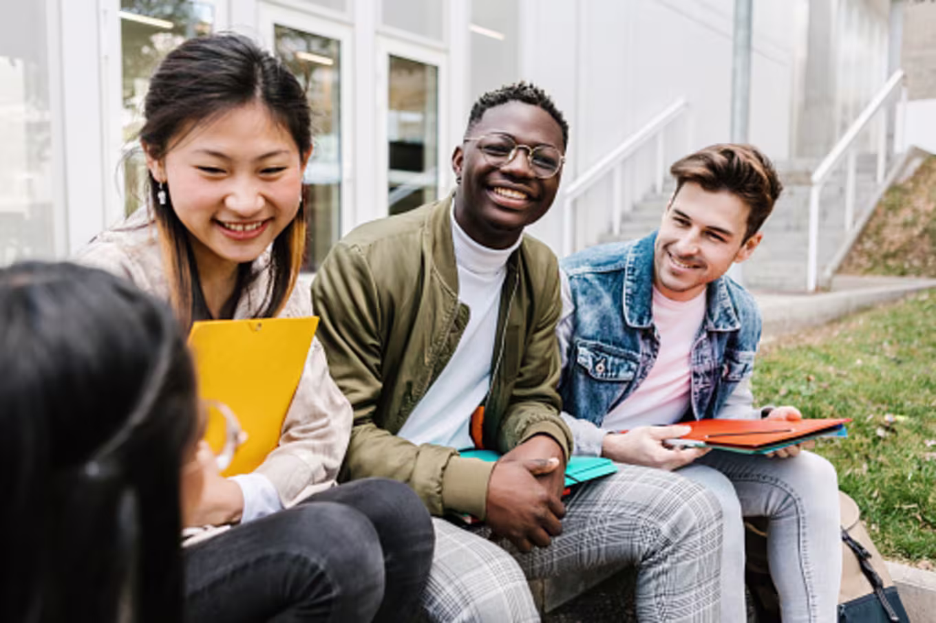 Students benefiting from scholarship programs