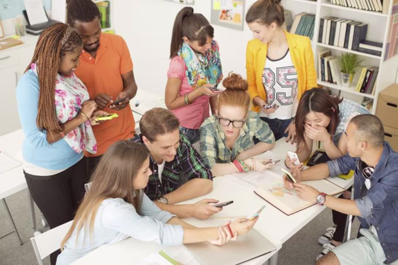 kids in a classroom
