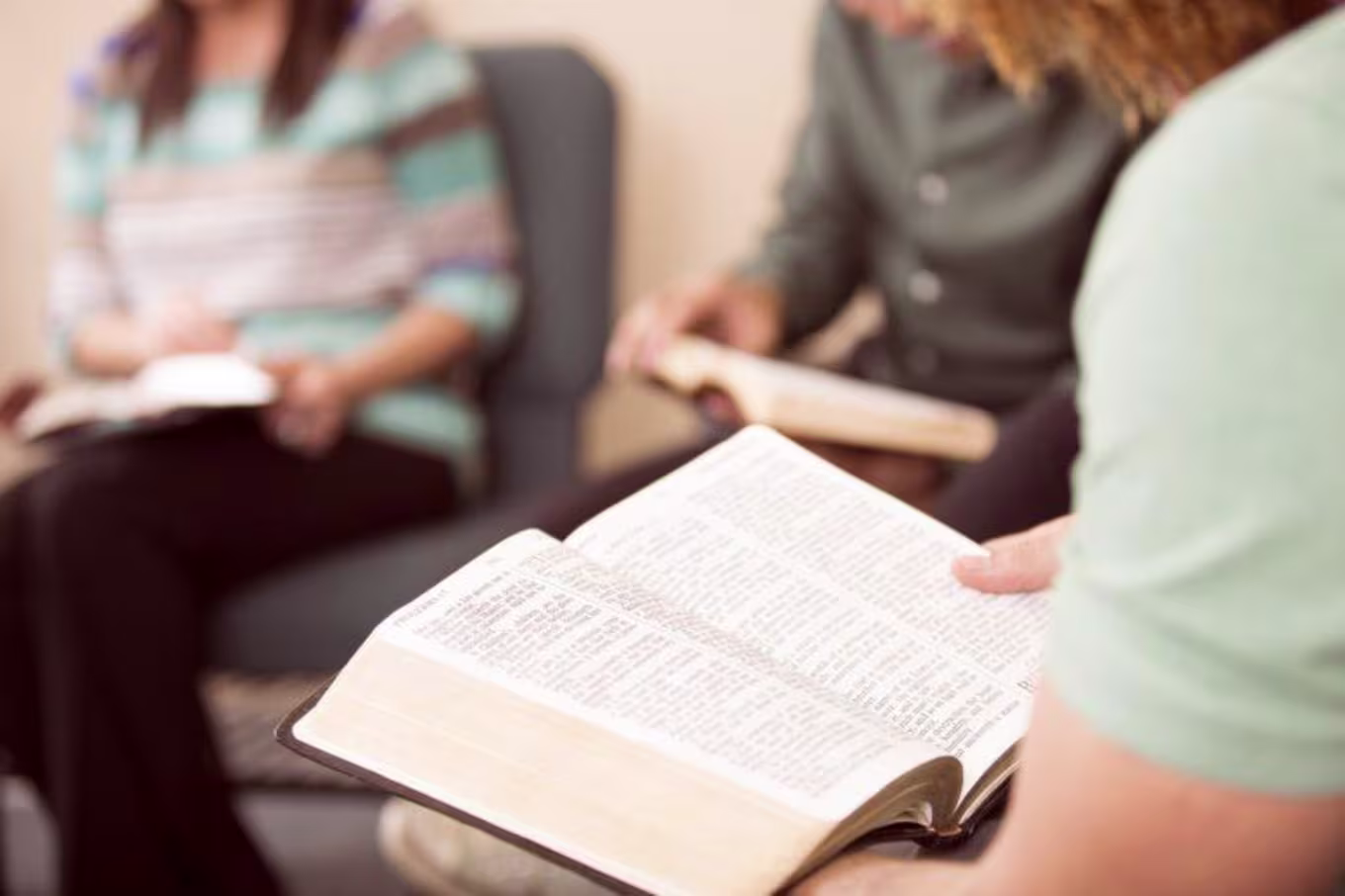 group reading the Bible