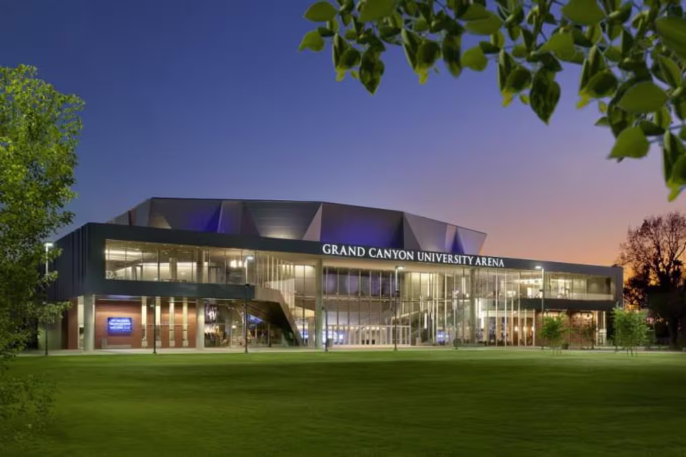 GCU Arena at dusk