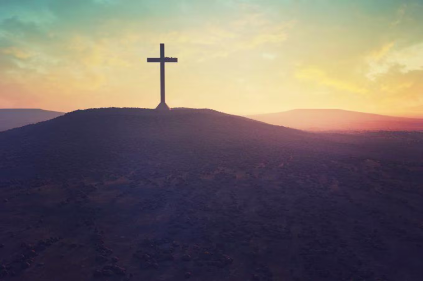 cross on a hill