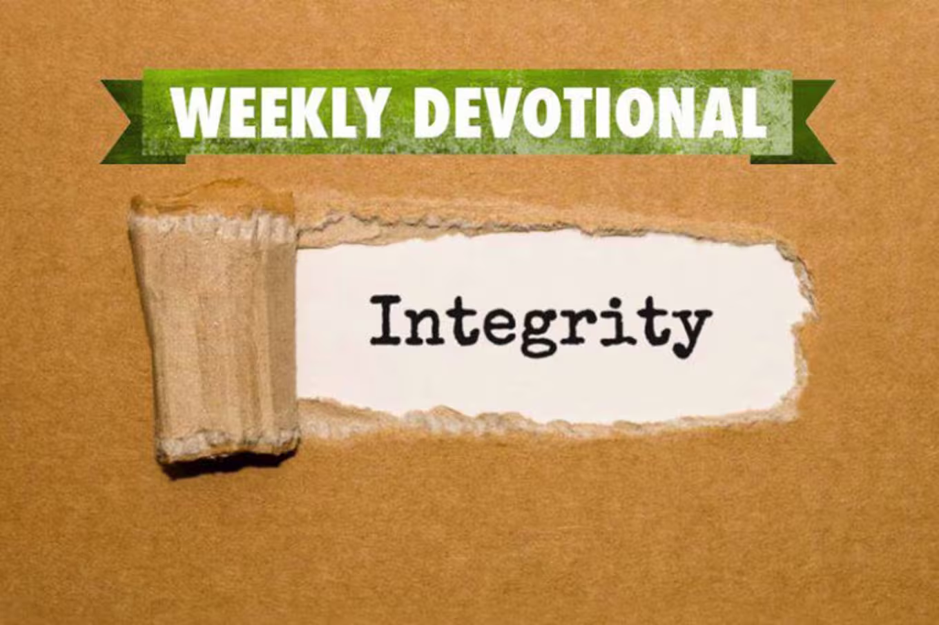 Weekly Devotional: Word Integrity revealed from box