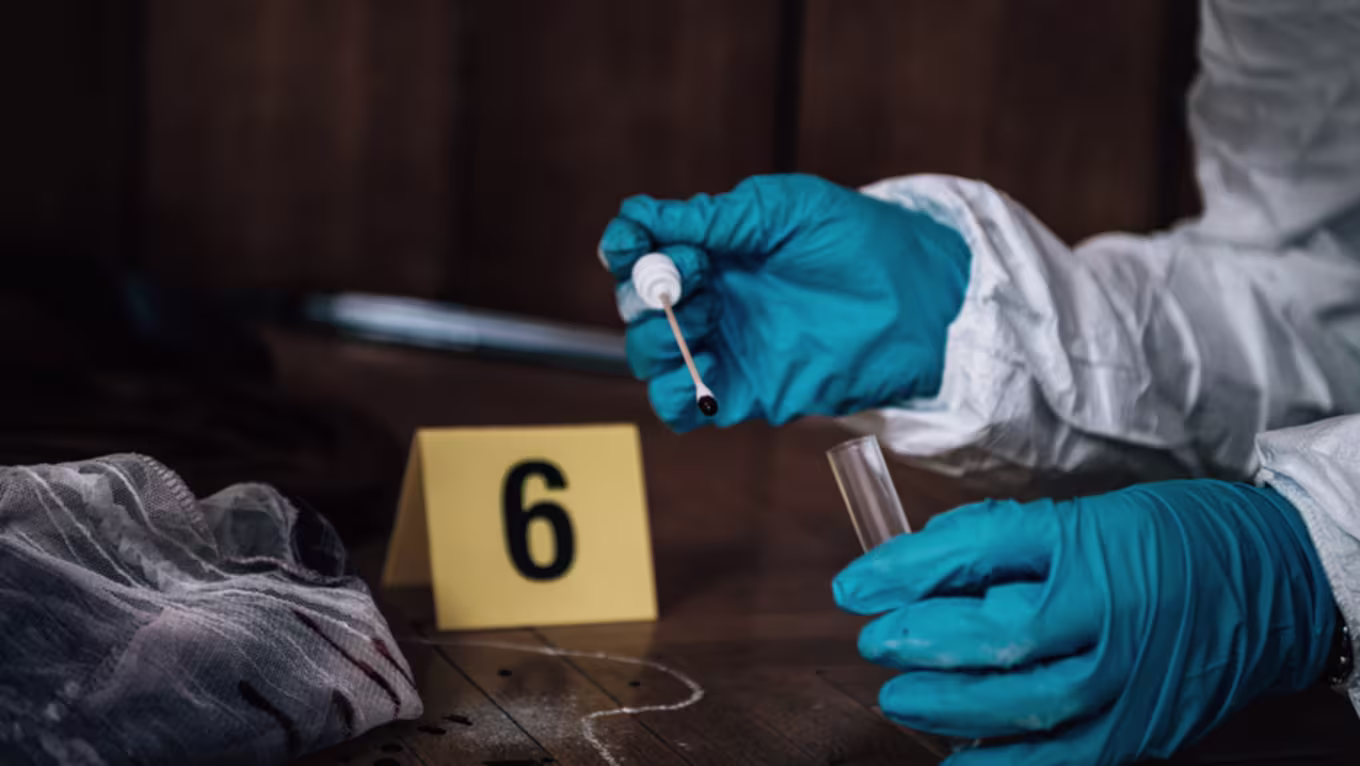 fingerprint analyst at crime scene