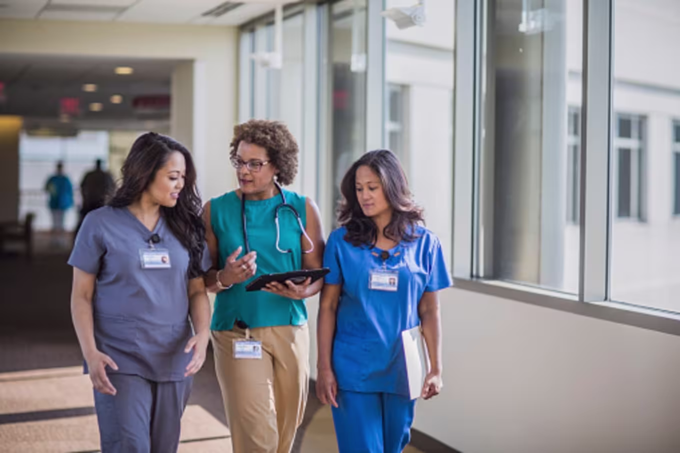 Group of healthcare professionals in hospital