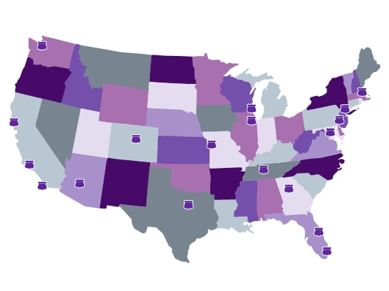 2023 Updated Lopes on the Road Map with city pins