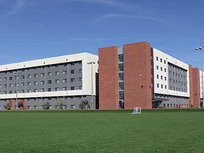 Image of student housing complex on campus