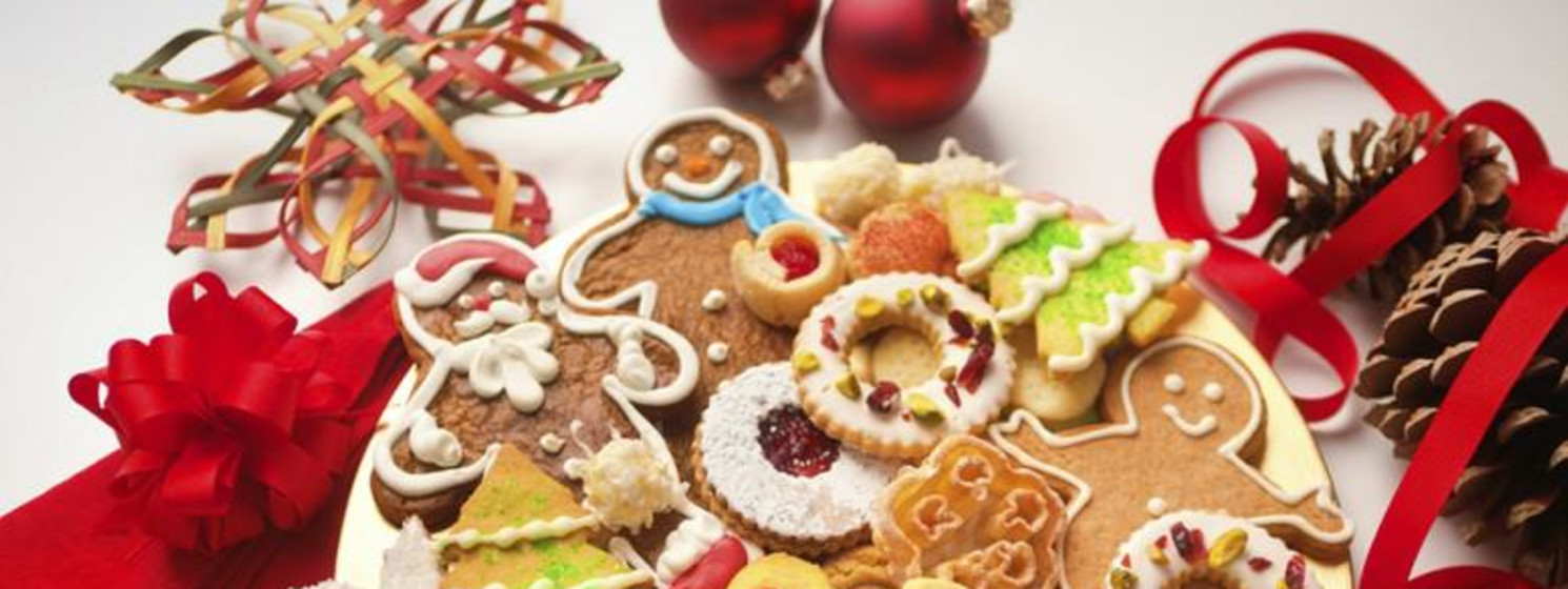 holiday cookies on a plate