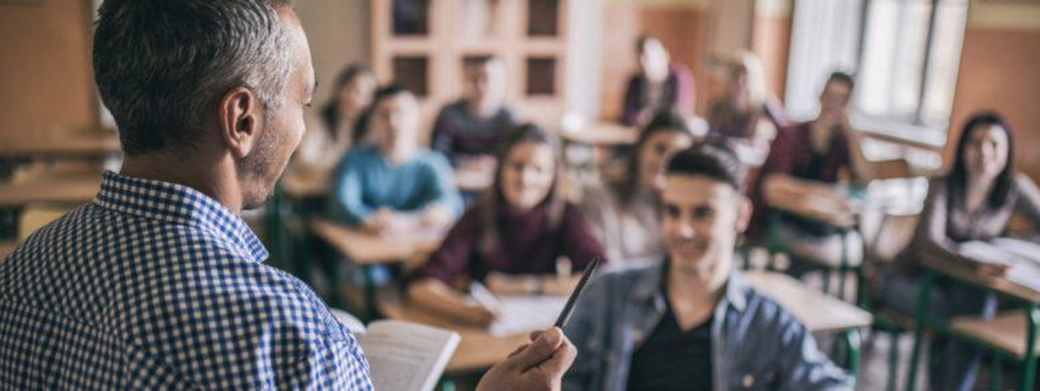 instructor teaches students